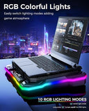Gaming Laptop Cooler Cooling Pad, Ultra Cooling with 10°C-35°C Temperature Drop