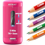 Electric Pencil Sharpener, Auto in & Out, 5 Nibs, 7K+ Uses, Fully Automatic Classroom Pencil Sharpener