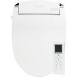 ALPHA BIDET JX2 Elongated Bidet Toilet Seat, White, Endless Warm Water, *NEW* Bowl Mist, LED Light, Quiet Operation, Wireless Remote, Stainless Steel Nozzle, Sittable Lid, 3 Year Warranty