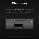 Empire Wheel Katana, 1095 High Carbon Steel Hand Forged Full Tang Sword