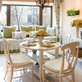 BUYUE Luxury 100% Pure Memory Foam Chair Cushion 1 Pack, Jacquard 16" U-Shape Comfortable Dining Chair Pad, (1 Piece, Beige)