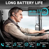 Bluetooth Headset V5.1,Wireless Bluetooth Earpiece with CVC8.0 Dual Mic Noise Cancelling