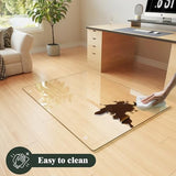 Koonmi Tempered Glass Chair Mat for Hardwood Floors & Carpets, 30" x 55“ Transparent Heavy Duty Office Floor