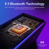 Bluetooth 5.3 PC Speakers with Dynamic RGB Light, Wired USB Plug & Play Computer Sound Bar