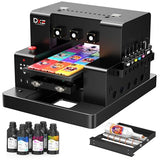 DXZ A3 UV Printer,Automatic L805 UV Flatbed Cylinder Printer with Varnish