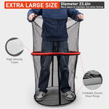 QualyQualy Floating Fish Basket 41/73 Gallons, Foldable Fishing Net Bait Cage for Live Caught Fish, Extra Large Fishing Basket Portable Kayak Fishing Live Well Baitfish Minnow Bucket