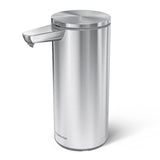 simplehuman 14 oz. Touch-Free Rechargeable Sensor Liquid Soap Pump Dispenser, Brushed Stainless Steel