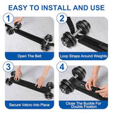 Bosaen Hip Thrust Belt, Hip Thrust Belt for Dumbbells Heavy, Booty Belt for Hip Thrust with 6.5mm Thick Non-slip Padding & 400lbs Load-Bearing