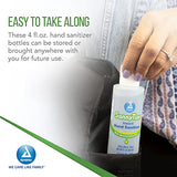 Dynarex 1429 SannyTize Hand Sanitizer Gel, 4 oz. Round Bottle, Clear, Pack of 96