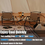 Portable Air Conditioners Camping Air Conditioner Portable AC Unit Tent Air Conditioner For Camping 2380Btu Fast Cooling Car AC