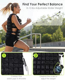 Water-Filled Weighted Vest for Women & Men, 6lb/8lb/10lb/12lb, Weight Adjustable 1-13lb Workout Vest Washable, Comfortable Fit, Odor-Free