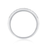 Oseew Lab Grown Diamond Wedding Bands For Women 0.25CT Created Diamond Eternity Ring Band Christmas Valentines day(white gold)