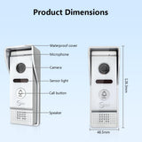 4-Wire Smart Video Doorbell Multi-Apartment Access Control System