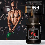 Alpha GPC Supplement & BioPerine for Hyper Absorption - 120 Count, Alpha-GPC 600mg per Serving - Nootropics for Memory, Focus, Energy, & Drive - Choline Supplements to Boost Acetylcholine, Made in USA