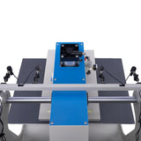 Runboll 16x24 Auto Pneumatic Heat Press Machine Built in Air Compressor, Large Sliding Dual Platen Commercial 40x60cm Heat Press with Infrared Positioning, Transfer Machine for Professional Printing