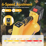 Electric Leaf Blower Cordless, Battery Powered Leaf Blower with 2 x 6.0Ah Batteries and Charger, 6 Speed Mode, 650 CFM 280 MPH Lightweight Leaf Blowers