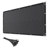 6' x 50' Black Privacy Screen Fence Heavy Duty Fencing Mesh Shade Net Cover for Outdoor Panel