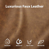 LLappuil Faux Leather Modular Sofa with Storage, Modern Comfy Sectional Couches for Living Room | Oversized 14 Seater