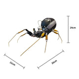 MechPuConToy 3D Metal Spider Mechanical Model with Back Light Projection, Surrealistic Creative Collectible Kits for Teens and Adults (Finished Version)