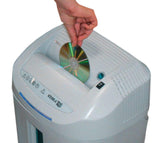 +1 SS7 Professional Small Office Strip Cut Shredder; Shreds up to 27 sheets of paper at a time, CDs, DVDs and credit cards; Carbon hardened cutting knives unaffected by staples and clips KOBRA