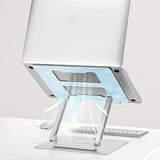 Laptop Stand Aluminum Alloy Heat Dissipation Pole Folding 360 Degree Rotating Office Stand