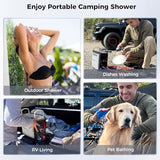CAMPLUX Nano 3 Max, Portable Propane Water Heater & Shower Pump, Rechargeable Portable Shower System, CSA Certified Safety, Instant Hot Water for Camping, Hiking, Glamping & Vacationing
