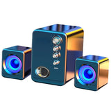 BXNSDFS Laptop Audio Multimedia Desktop Small Speaker 2.1 Subwoofer Speakers