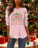 Sweatshirt for Women Crewneck Xmas Tree Graphic Shirt Tee Tops