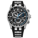 Citizen Men's Eco-Drive Sport Luxury PCAT Watch, Stainless Steel & Polyurethane Strap