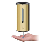 Wall-Mounted Commercial Automatic Soap Dispenser Gold Stainless Steel Large Capacity 700ml Kitchen Bathroom Dedicated Storage (Color : Gold)