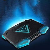 Laptop Cooling Pad 5 Fans Up to 17.3 Inch Heavy Notebook Cooler, Blue LED Lights