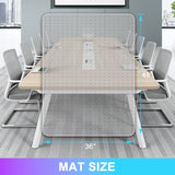 Easy Rolling Hard Mat for Office Chair on Carpets, Anti-Slip Carpet Protector Mat Clear