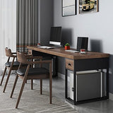 IKVODEOS Computer Desk Double seat Solid Wood Computer Desk