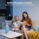 OnBeam Bug Zapper Outdoor, Mosquito Zapper Indoor Electric Fly Zapper Rechargeable Mosquito Killer with Color Changing LED Lights, Auto On/Off, 3000mAh Fly Trap for Home Backyard, Patio, Camping
