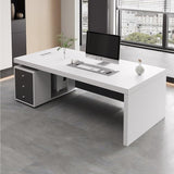 ABHNUGFS Study Writing Table PC Desks Desk Suitable for Office, Boss, Modern Manager, Executive Single Computer, Home(180 * 80 * 75cm)