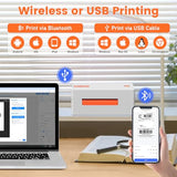 L LIKED Wireless Thermal Label Printer 4x6 – Bluetooth WiFi Shipping Label Printer for Small Business