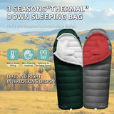 BUERTS Down Sleeping Bags for Adults, Premium 680FP Down Fill Backpacking Sleeping Bag for Cold Weather for Camping, Hiking and Traveling, Comes with Compression Sack.
