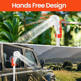Portable Camping Shower with 2000W Heater, Long-Lasting 7800mAh Rechargeable Camping Shower with Digital Power,3 Spray Modes,IPX7 Waterproof Outdoor Camp Pump for Hiking, Travel, Car, Pet