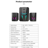 NJJOWRQ Computer Desktop Luminous Sound Laptop Mobile Phone Universal Speaker