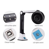 QERTYHJK Portable 10 Mega-Pixel High Definition Book Scanner Capture Size A4 Document Camera for File Recognition