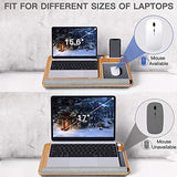 Totnz Lap Desk, Home Office Laptop Desk Fits up to 17 inches with Mouse Pad, Wrist Pad, Tablet