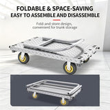 Duty Flatbed Push Cart Dolly Hand Truck Platform Truck