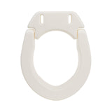 VMS Deluxe Bolt-On Hinged Raised Toilet Seat - Available in Elongated & Standard Styles, 300 lbs Weight Capacity (Standard)