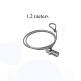 1Pcs Lock Laptop Computer Password Lock 1.2 Meters /1.1 Meters Wire Rope Protection Keys Lock Accessories(A1Pcs 1.2 Meters)