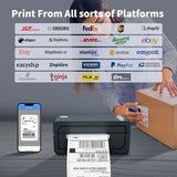 Bluetooth Thermal Shipping Label Printer – Wireless 4x6 Shipping Label Printer, Compatible with Android