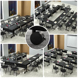 Modular Conference Table, Folding Conference Room Table with Wheels