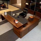 LSIGHTUS Extra Large L-Shaped Executive Desk
