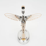 3D Metal Puzzle for Adults, Mechanical Hummingbird Metal Model Building Kit, DIY Assembly Dynamic Bionic Bird 3D Puzzle Jigsaw Animal Brain Teaser Decor Gift, Semi-Finished