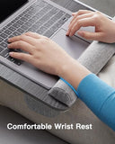 Lap Desk - Fits up to 17 inches Laptop Desk, Built in Mouse Pad & Wrist Pad for Notebook