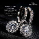 14k Gold GRA Moissanite & IGI Lab Grown Diamond Earrings